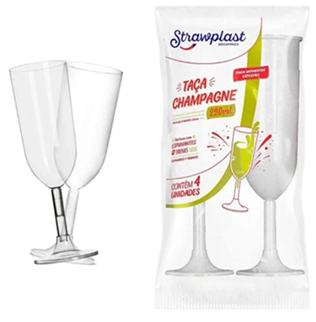 Taças 220ml Strawplast